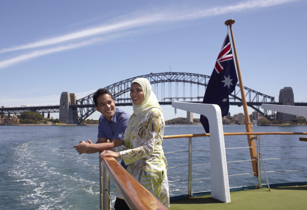 Sydney Harbour international tourists