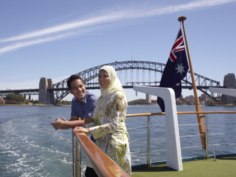 Sydney Harbour international tourists